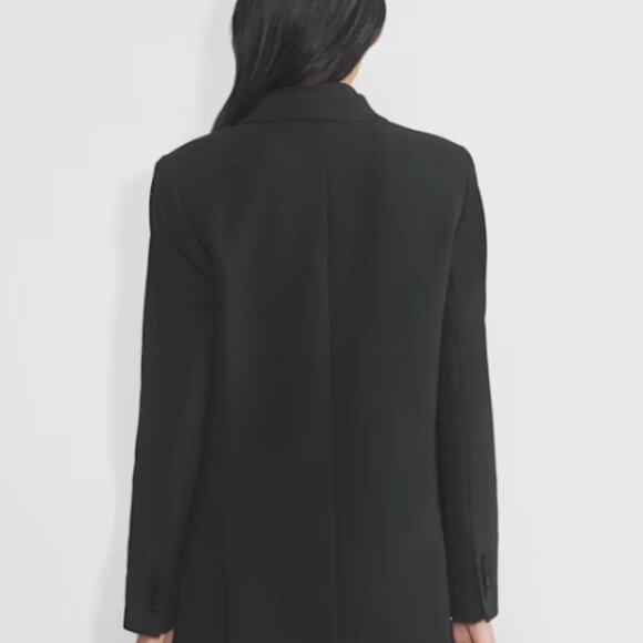NEW Aritzia Black Don Double-Breasted Blazer - Picture 3 of 4